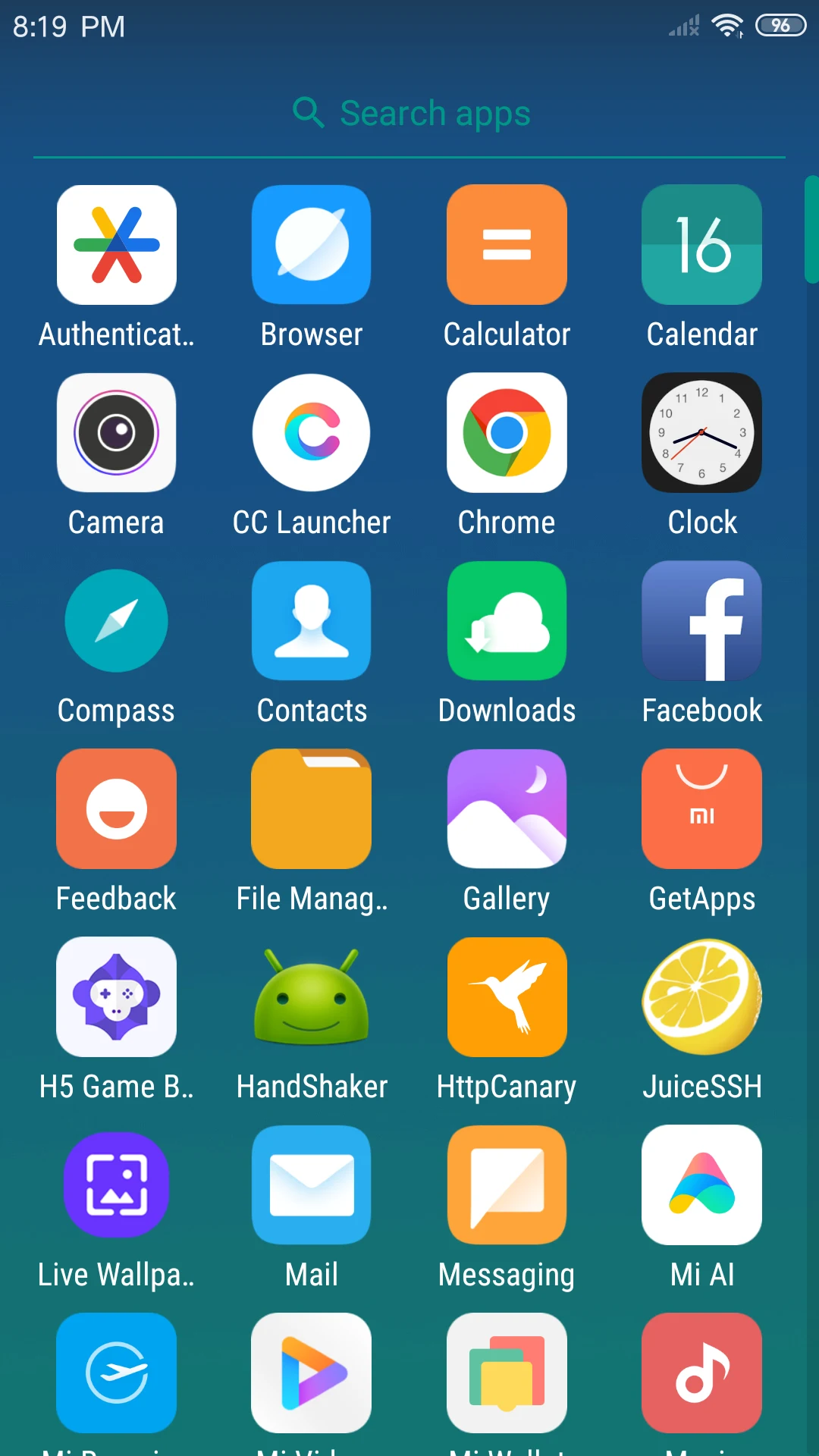X Launcher screenshot