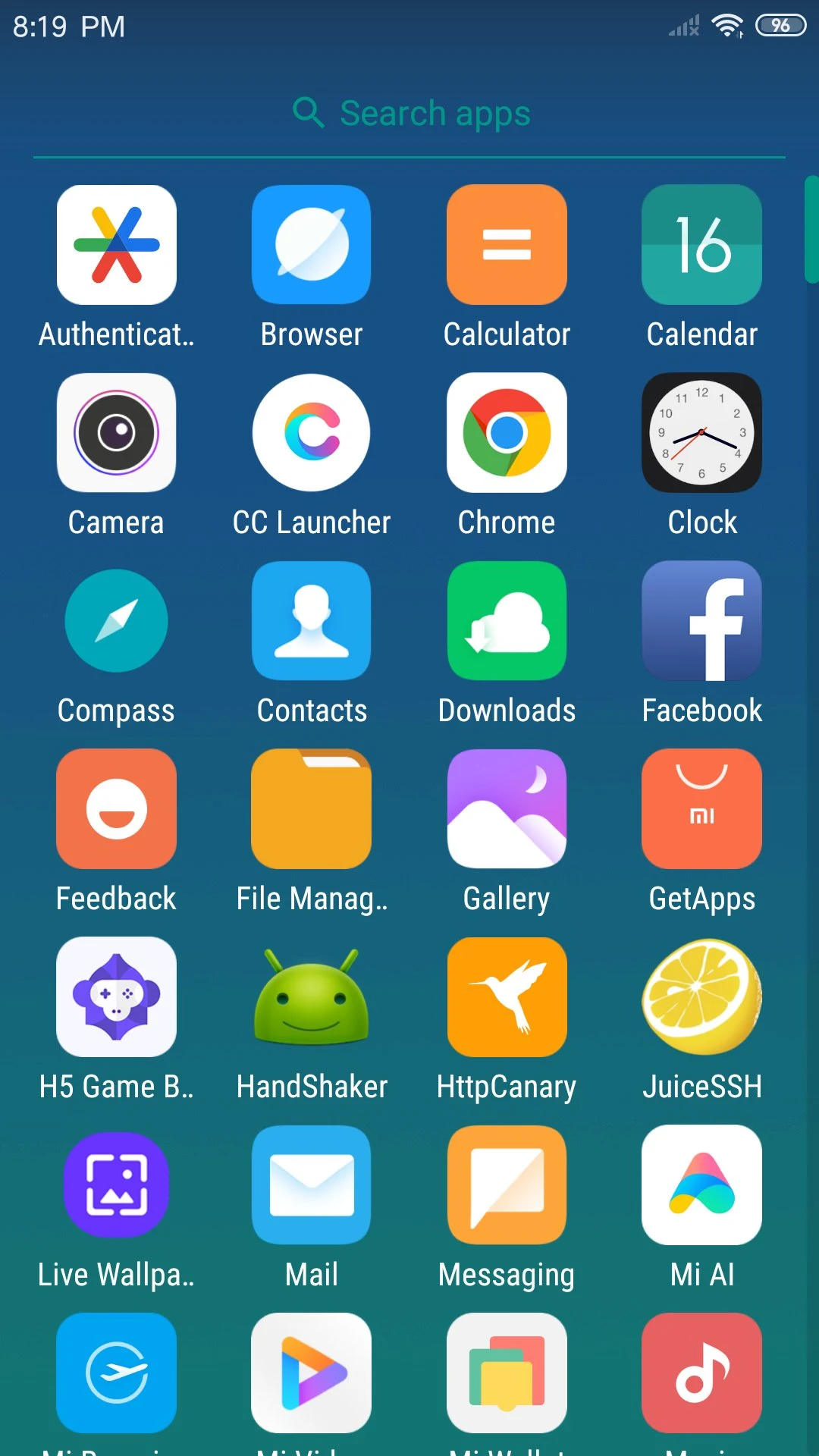 X Launcher screenshot